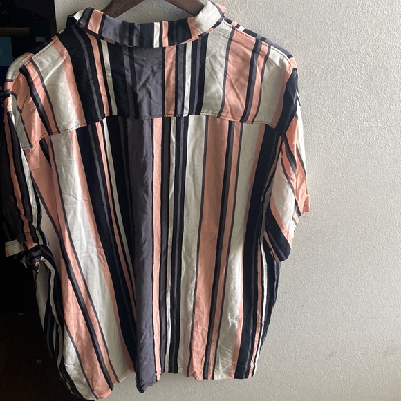No boundaries multi colored striped button down - Picture 3 of 3